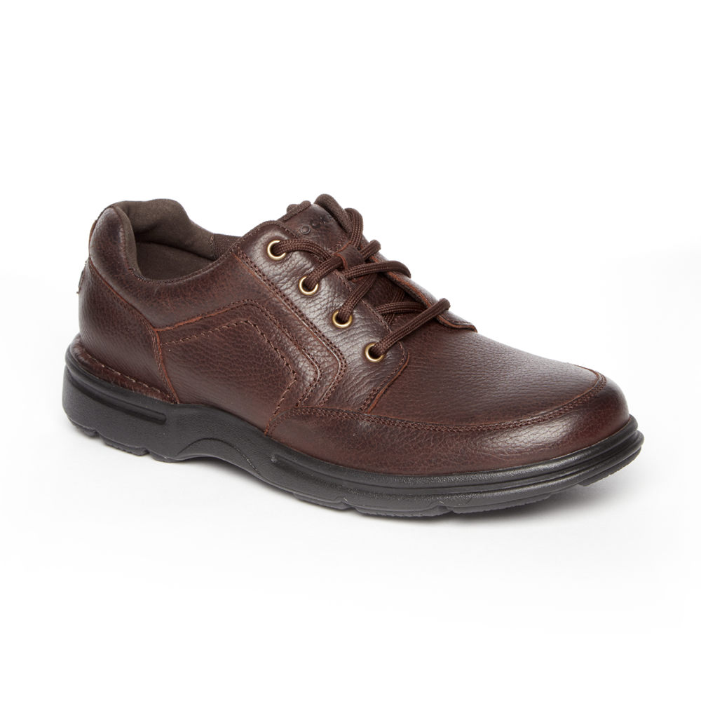 Rockport Joggesko Herre Mørke Brune - Prowalker Eureka Plus Mudguard - RHJC50618